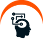 Intelligence Brain circuit icon