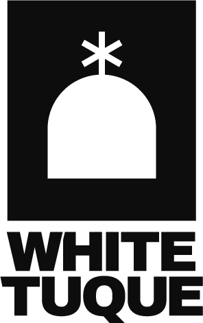 White Tuque logo with name beneath