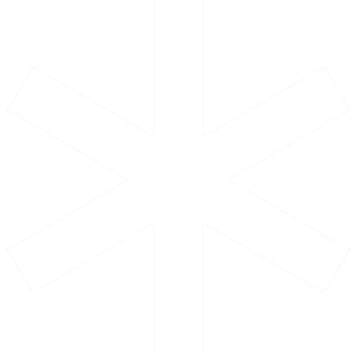 white asterisk